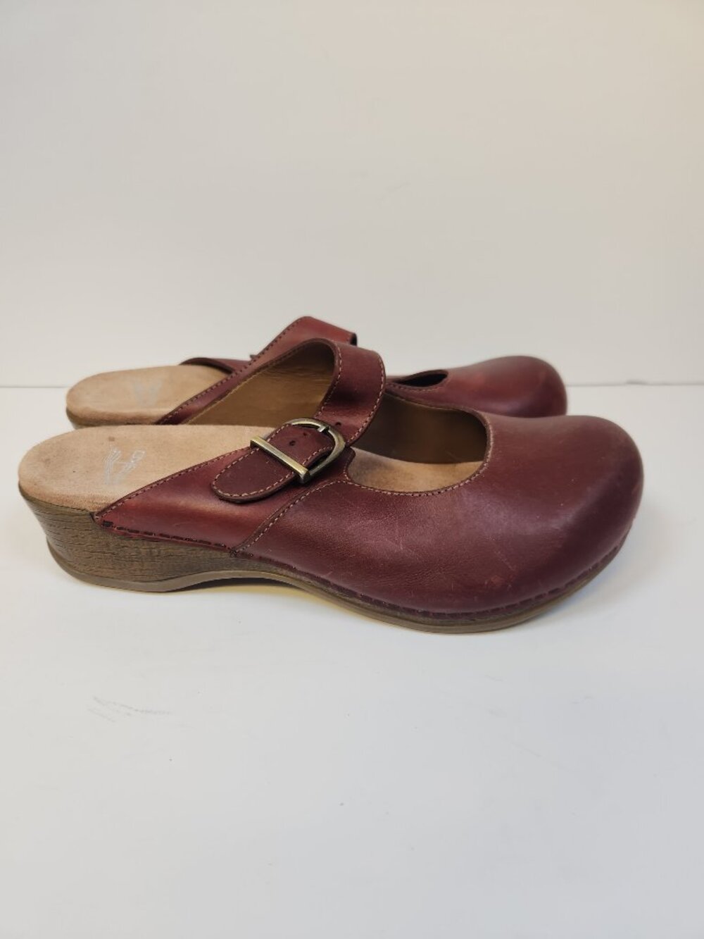 Dansko Martina Red Oiled Mary Jane Clog 41 Clogs Comfort